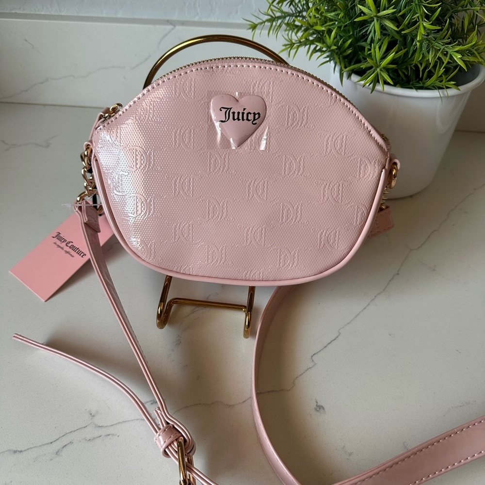 Juicy Couture Pink Crossbody Bag Modern Minimalist Design